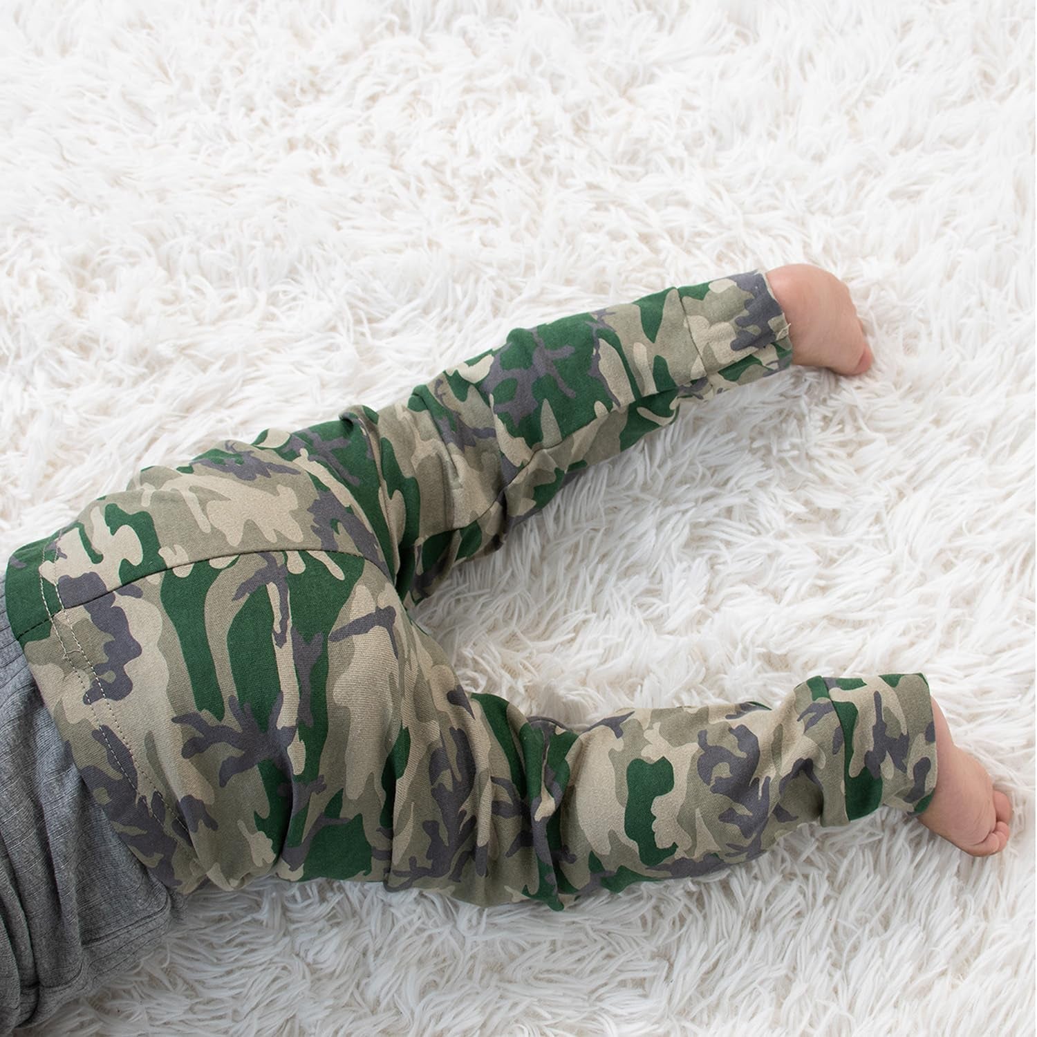 Baby Pants for Boys, 5 Pack Set, Camo Dinosaur, Newborn to 24 Month Sizes